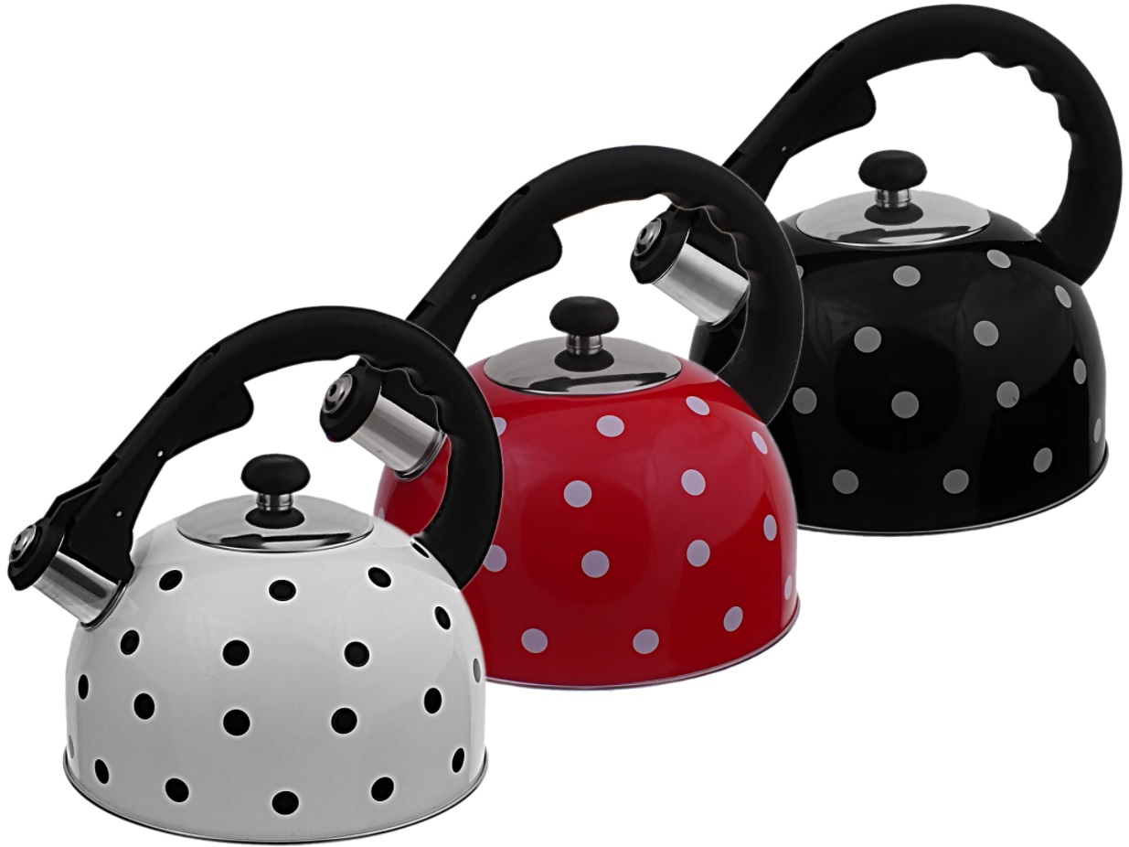 Kanvica King Hoff 2 l KH-1048 - čierna s bodkami
