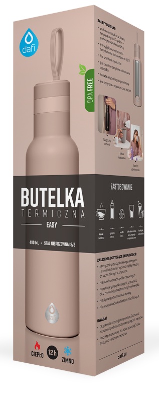 Termoska DAFI Thermal Bottle 0,5 l – latte nerezová fľaša na teplé aj studené nápoje