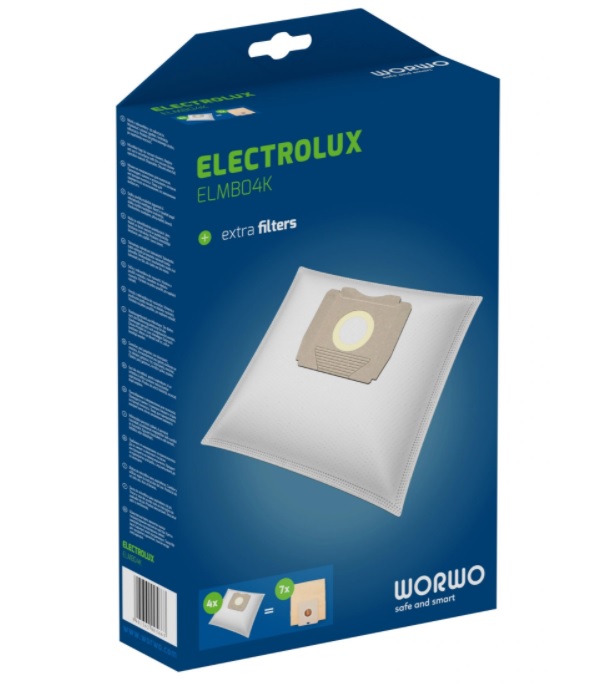 Worwo ELMB04K - vrecká pre vysávače Electrolux, AEG - 4ks + filter