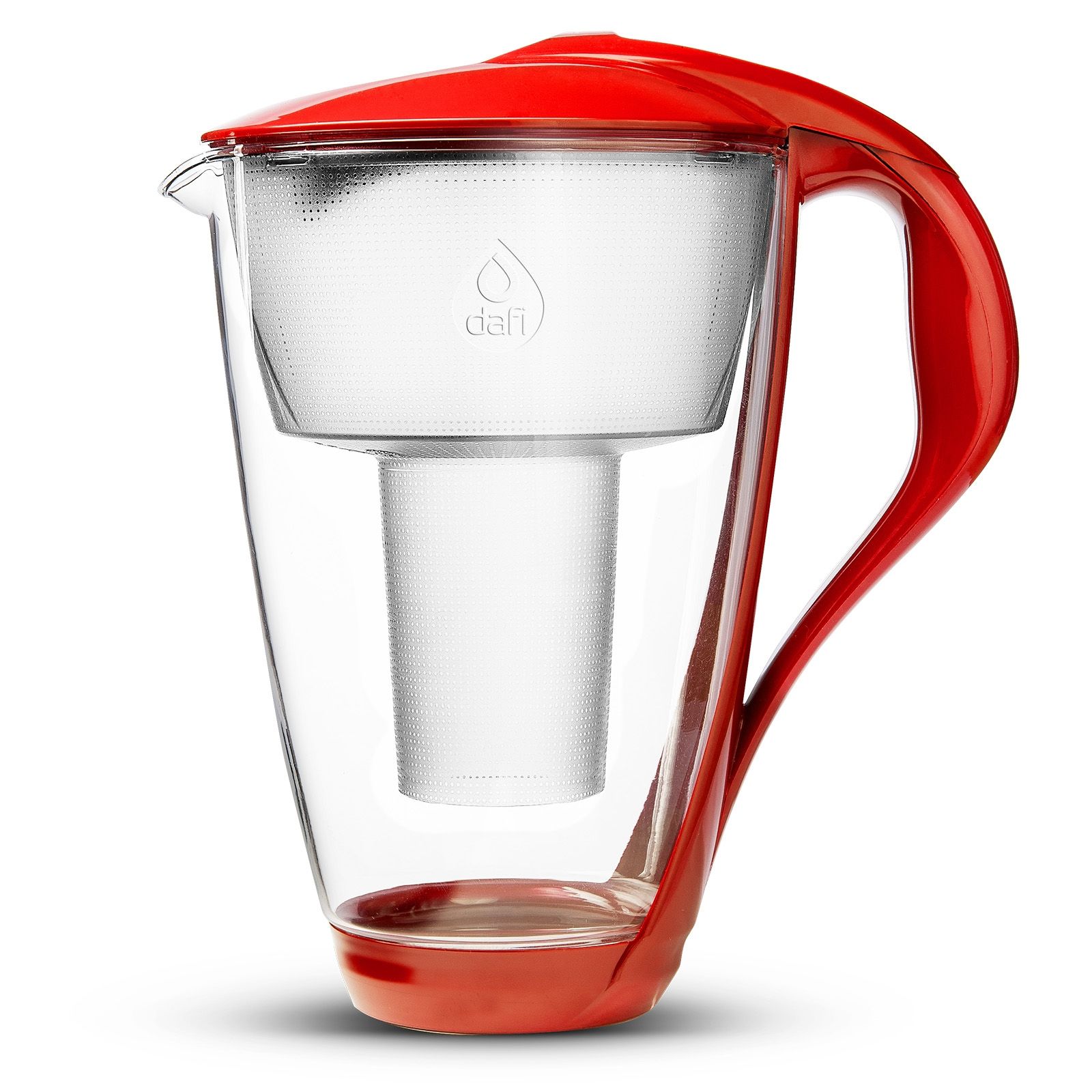 Filtračná kanvica Dafi Crystal classic 2 l - červená + filter zadarmo