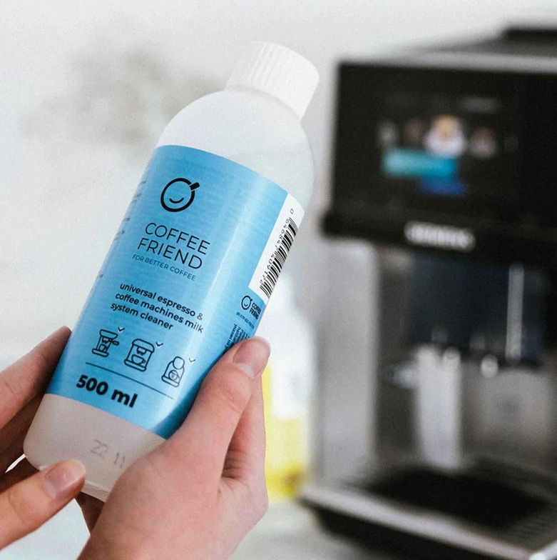 Coffee Friend čistič mliečnych ciest 500 ml – univerzálny čistič mliečneho systému kávovaru