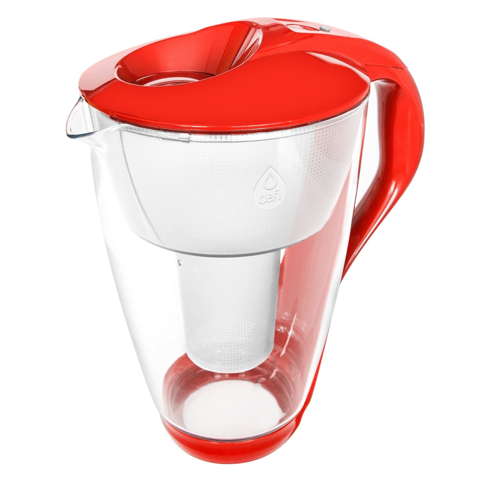 Filtračná kanvica Dafi Crystal classic 2 l - červená + filter zadarmo