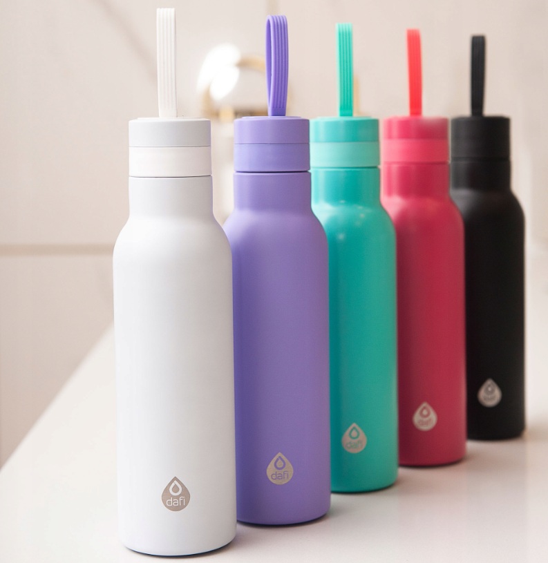 Termoska DAFI Thermal Bottle 0,5 l – fialová nerezová fľaša na teplé aj studené nápoje