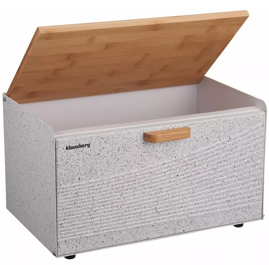 Klausberg chlebník KB-7466 - biela/drevo