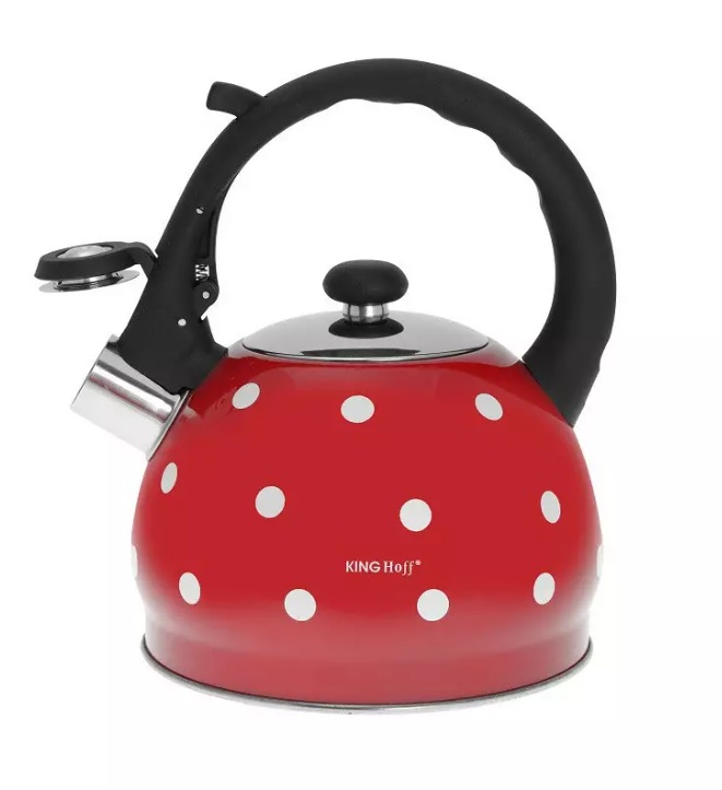 Kanvica King Hoff 2 l KH-1049 - červená s bodkami