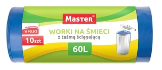 Vrecká do odpadkového koša Master - zaťahovacie - 60L - 10ks