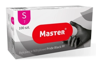 Nitrilové rukavice Master - čierne - 100 ks - veľ. S