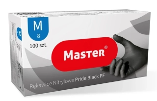 Nitrilové rukavice Master - čierne - 100 ks - veľ. M