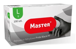 Nitrilové rukavice Master - čierne - 100 ks - veľ. L