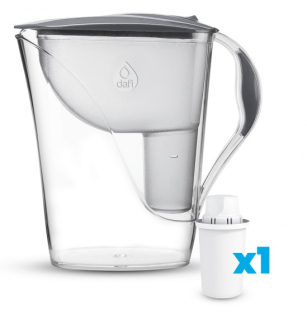 Filtračná kanvica Dafi Luna classic 3,3 l - šedá + filter zadarmo