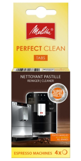 Melitta Perfect Clean čistiace tablety 4 ks – originálne tablety do kávovaru