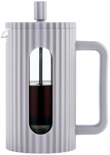French press Klausberg KB-7747 – kanvica 600 ml na kávu a čaj s nerezovým piestom - šedá